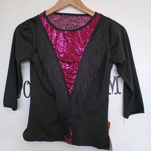 Sequined Top & Skirt Set for Ballroom Dance